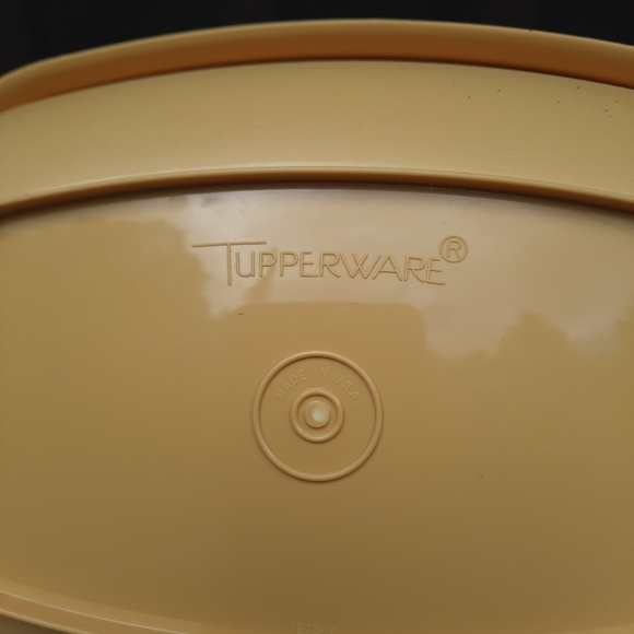 Vintage Tupperware Microwave Vegetable Steamer Harvest Gold 4 piece set 1273-7 - Picture 7 of 15